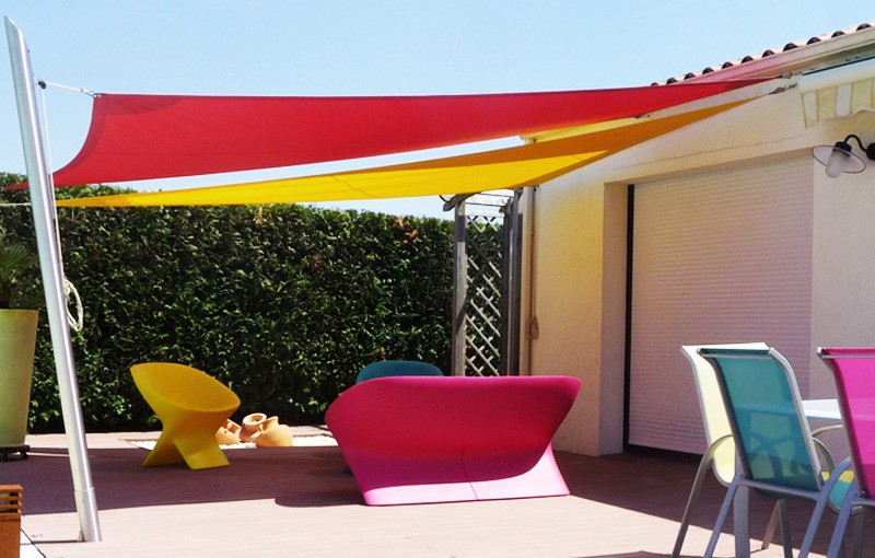 Une voile d’ombrage design pour cet été