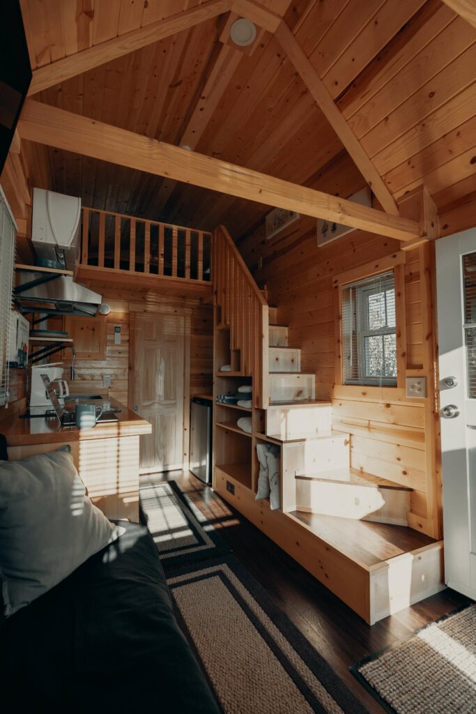 maison en bois pop-up house