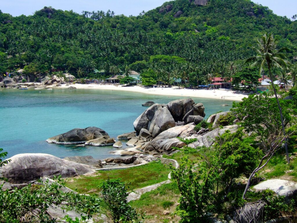 Vue depuis l'île de Koh Samui en Thaïlande