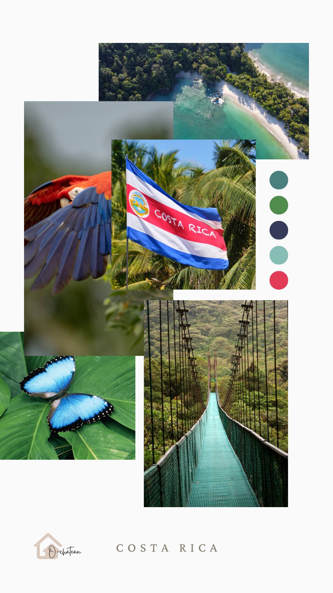 Moodboard du Costa Rica
